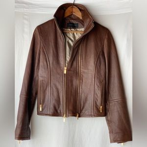 BCBG MAXAZRIA 100% Leather Jacket Size small